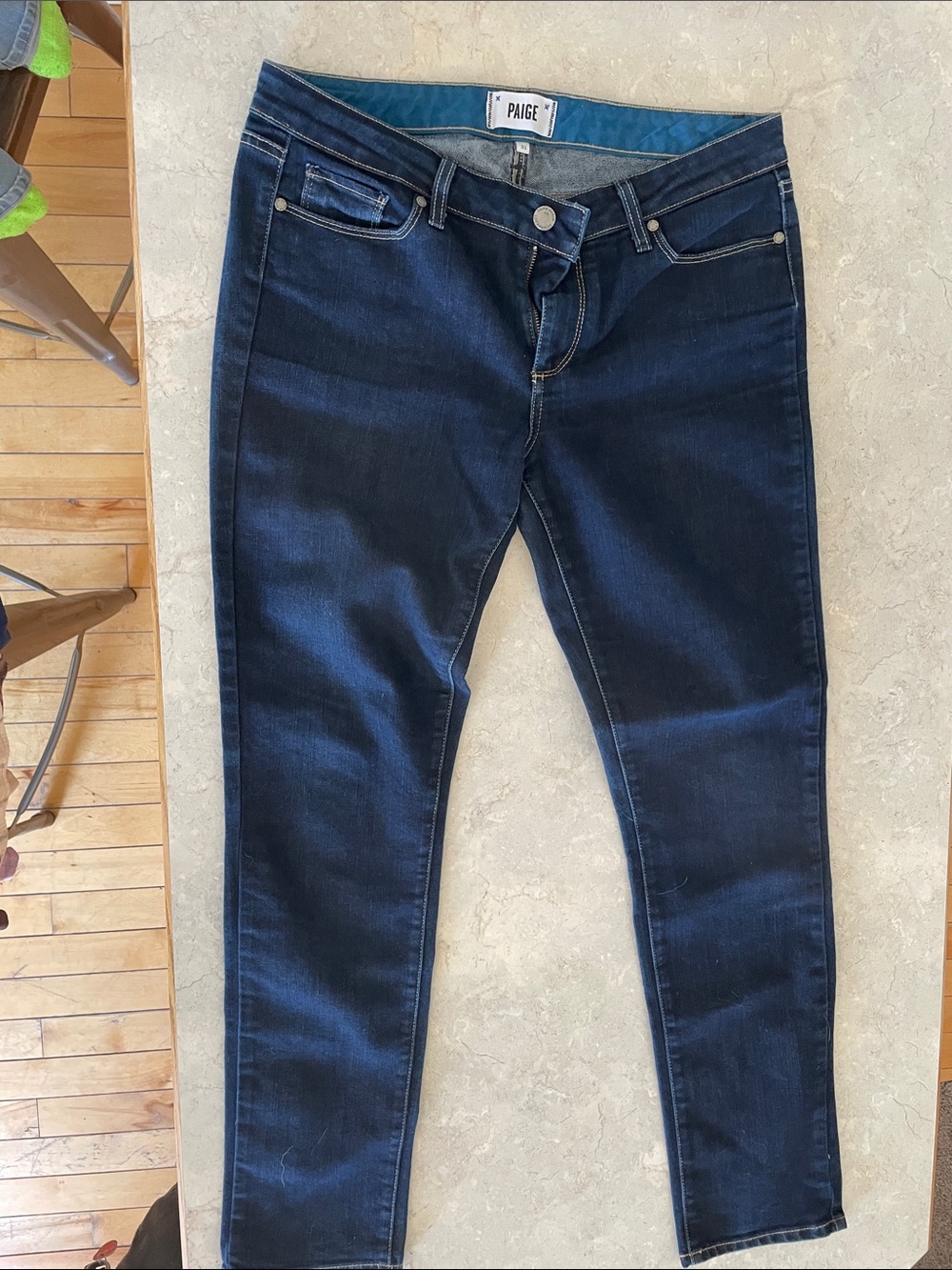 PAIGE Indigo Dark Blue Skinny Jeans